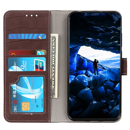 For Nokia XR21 Crocodile Texture Phone Case PU Leather Magnetic Clasp Wallet Stand Cover