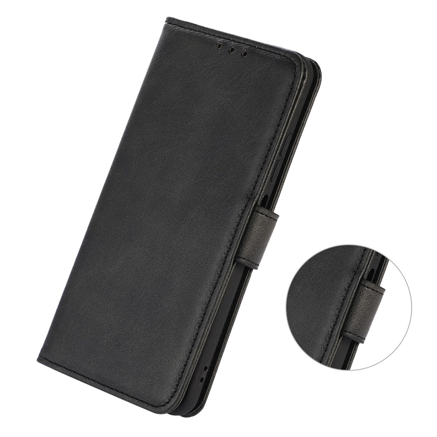 PU Leather Phone Case for Nokia XR21 , Cowhide Texture Phone Cover with Wallet Stand