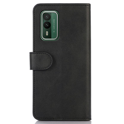 PU Leather Phone Case for Nokia XR21 , Cowhide Texture Phone Cover with Wallet Stand