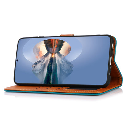 KHAZNEH For Realme C53 4G / Narzo N53 4G Wallet Cowhide Texture Phone Cover PU Leather Anti-scratch Stand Shell