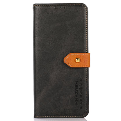 KHAZNEH For Realme C53 4G / Narzo N53 4G Wallet Cowhide Texture Phone Cover PU Leather Anti-scratch Stand Shell