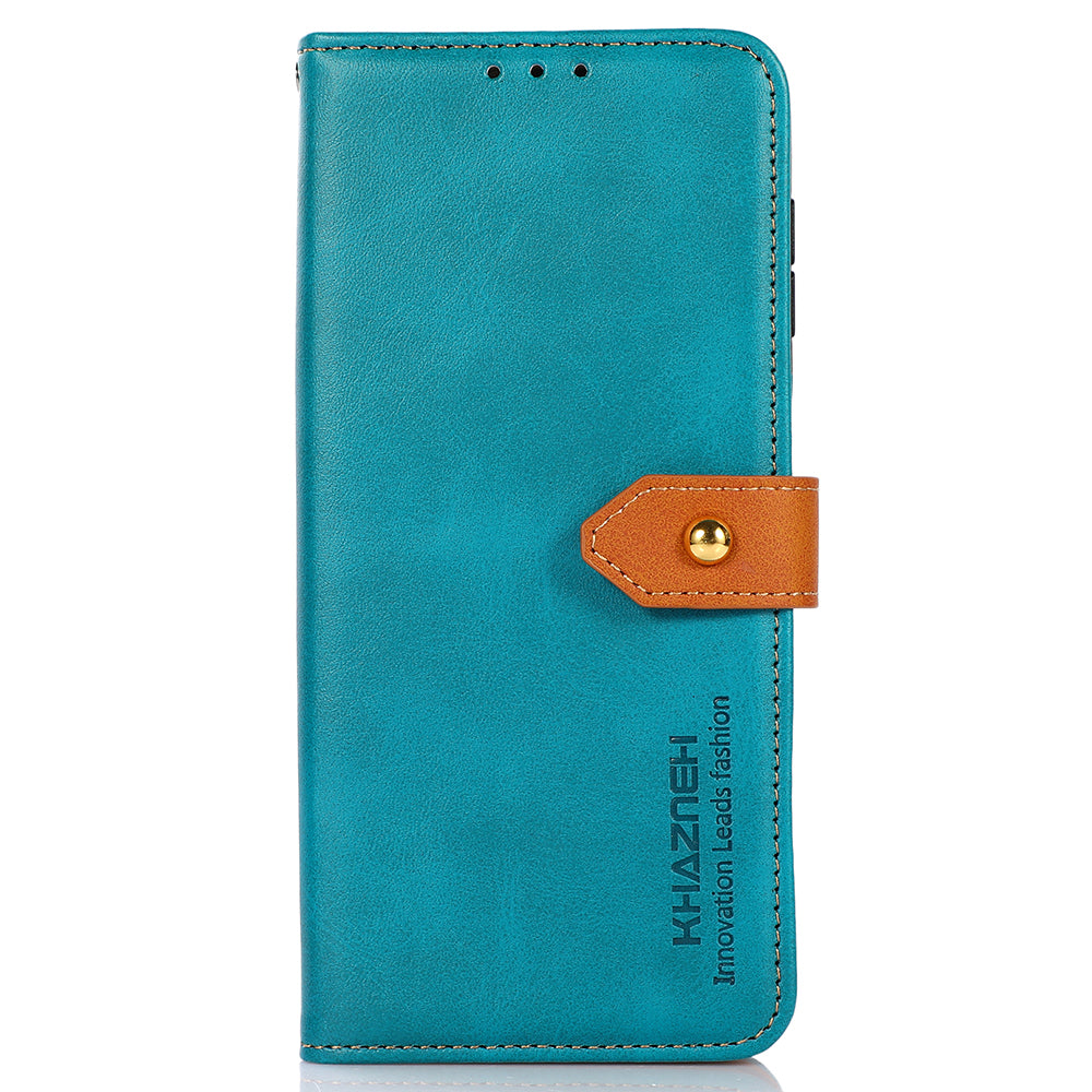 KHAZNEH For Realme C53 4G / Narzo N53 4G Wallet Cowhide Texture Phone Cover PU Leather Anti-scratch Stand Shell