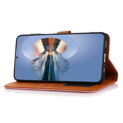 KHAZNEH For Realme C53 4G / Narzo N53 4G Wallet Cowhide Texture Phone Cover PU Leather Anti-scratch Stand Shell