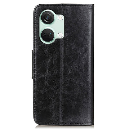 For OnePlus Nord 3 5G / Ace 2V Crazy Horse Texture Split Leather Phone Case Stand Phone Wallet Cover
