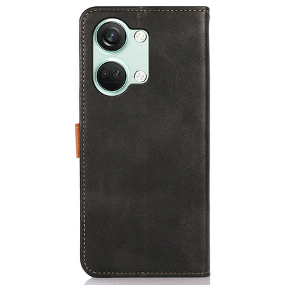 KHAZNEH For OnePlus Nord 3 5G / Ace 2V Cowhide Texture PU Leather Case Phone Shell Phone Stand Cover Wallet
