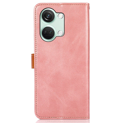 KHAZNEH For OnePlus Nord 3 5G / Ace 2V Cowhide Texture PU Leather Case Phone Shell Phone Stand Cover Wallet
