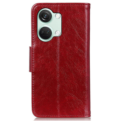 For OnePlus Nord 3 5G / Ace 2V Phone Case Nappa Texture Cover  Stand Anti-fall Split Leather Wallet