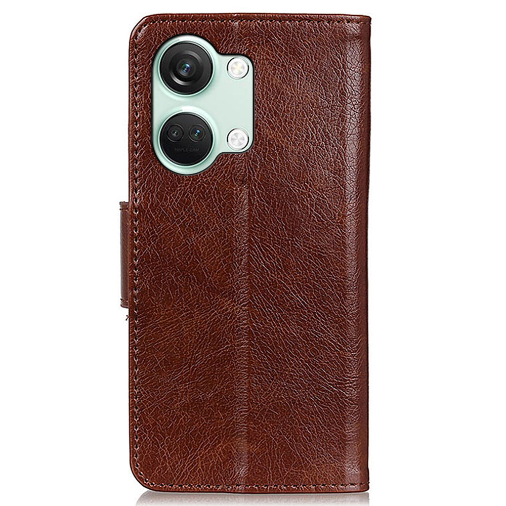 For OnePlus Nord 3 5G / Ace 2V Phone Case Nappa Texture Cover  Stand Anti-fall Split Leather Wallet