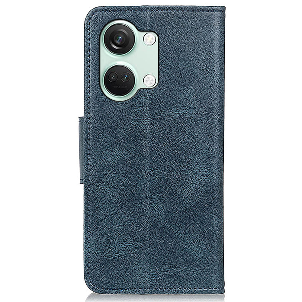 For OnePlus Nord 3 5G / Ace 2V PU Leather Case Crazy Horse Texture Wallet Stand Phone Shockproof Cover