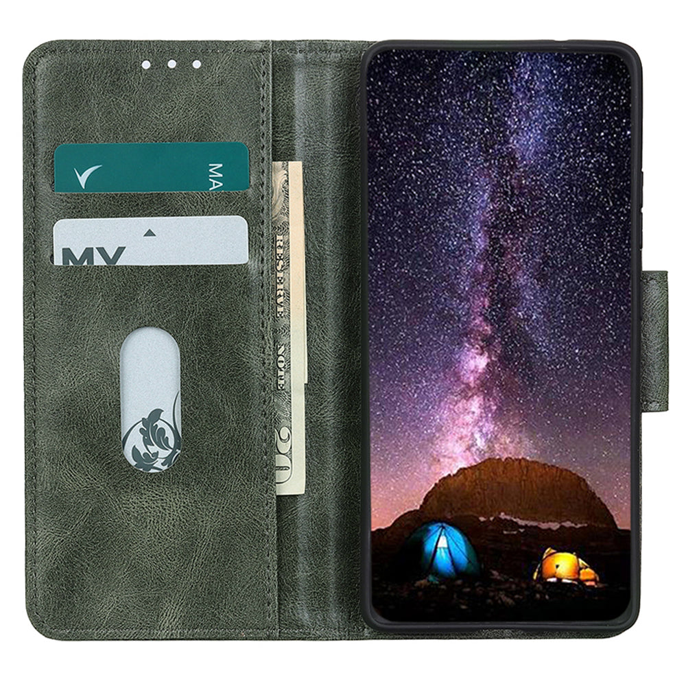 For OnePlus Nord 3 5G / Ace 2V PU Leather Case Crazy Horse Texture Wallet Stand Phone Shockproof Cover