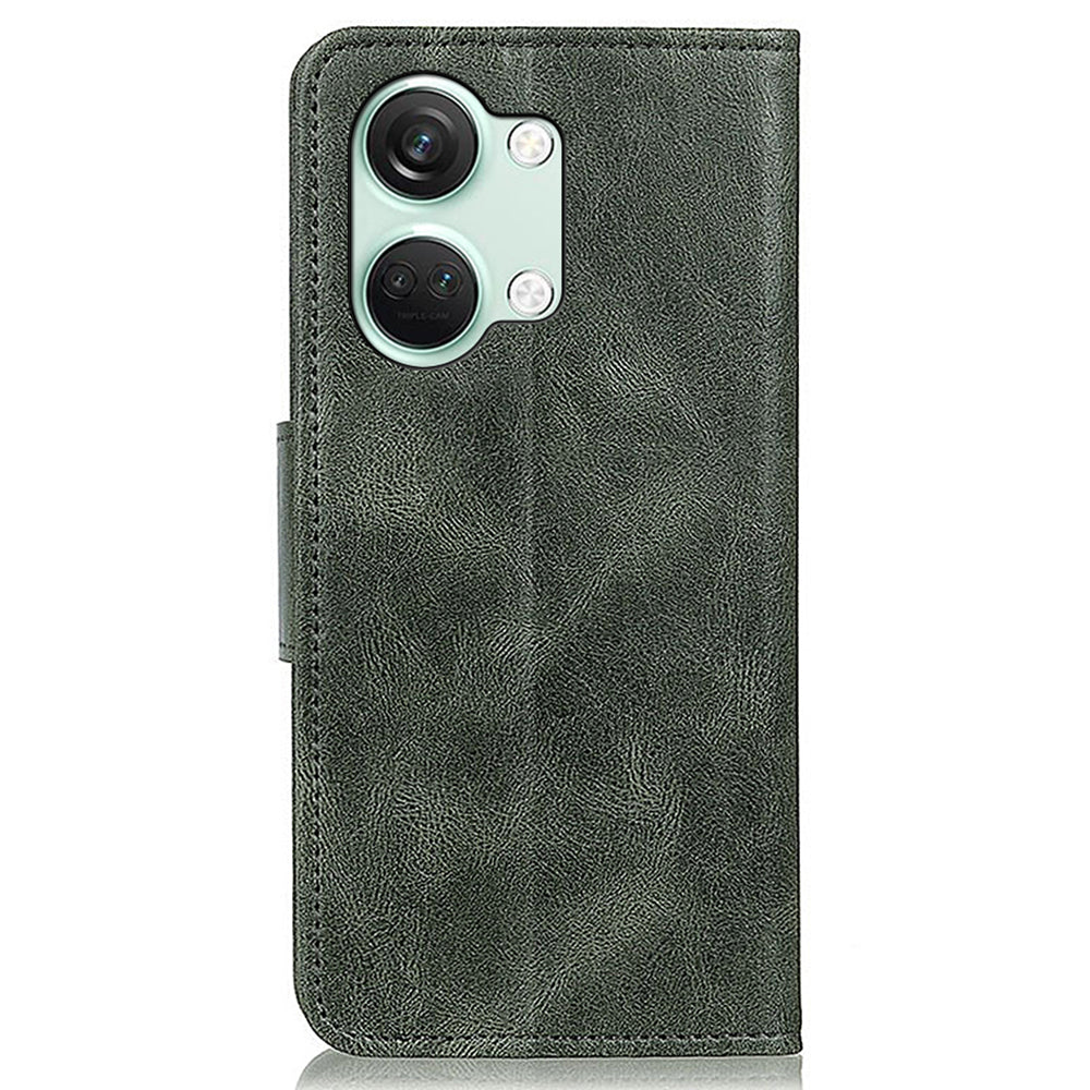 For OnePlus Nord 3 5G / Ace 2V PU Leather Case Crazy Horse Texture Wallet Stand Phone Shockproof Cover