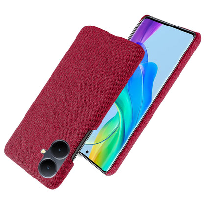 For vivo Y78+ 5G Cloth+Hard PC Phone Case Anti-Scratch Shockproof Cover