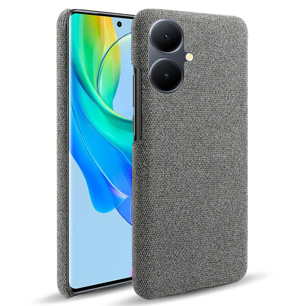 For vivo Y78+ 5G Cloth+Hard PC Phone Case Anti-Scratch Shockproof Cover