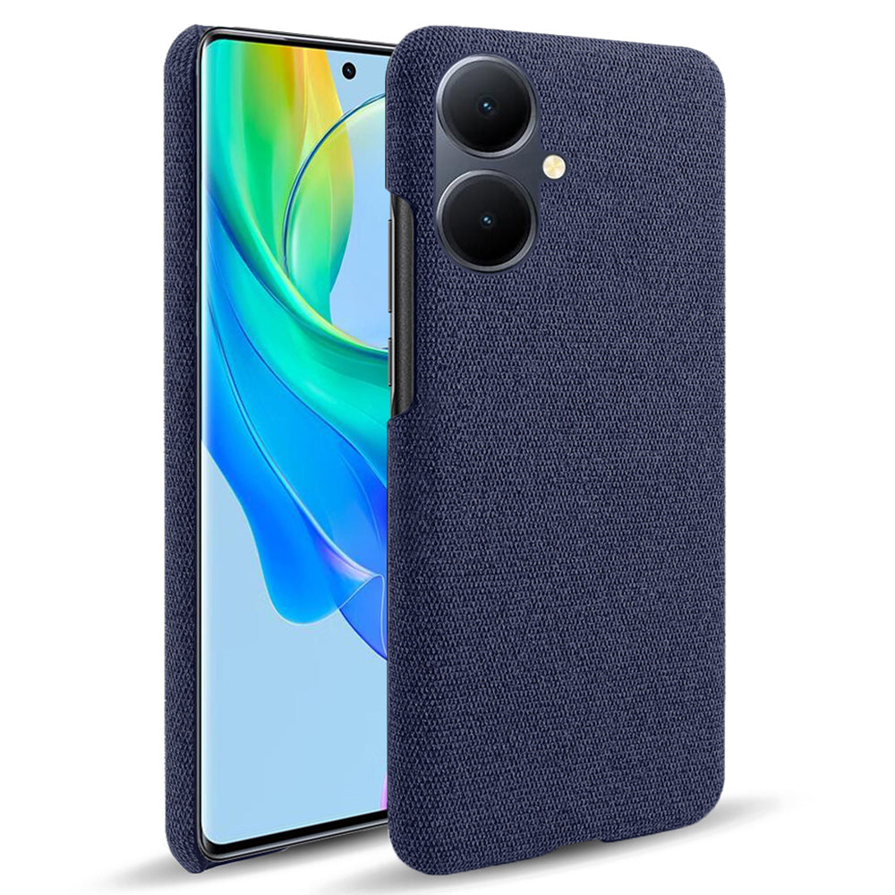 For vivo Y78+ 5G Cloth+Hard PC Phone Case Anti-Scratch Shockproof Cover