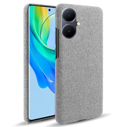 For vivo Y78+ 5G Cloth+Hard PC Phone Case Anti-Scratch Shockproof Cover