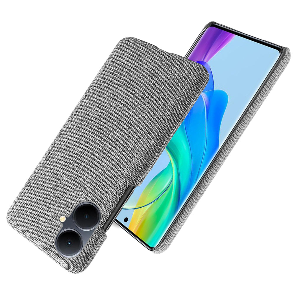 For vivo Y78+ 5G Cloth+Hard PC Phone Case Anti-Scratch Shockproof Cover