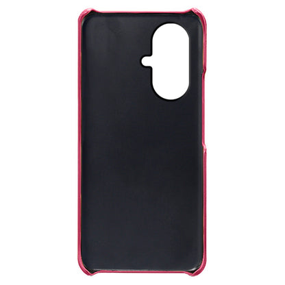 Dual Card Slots Phone Cover for vivo Y78+ 5G , PU Leather Coated PC Protective Case