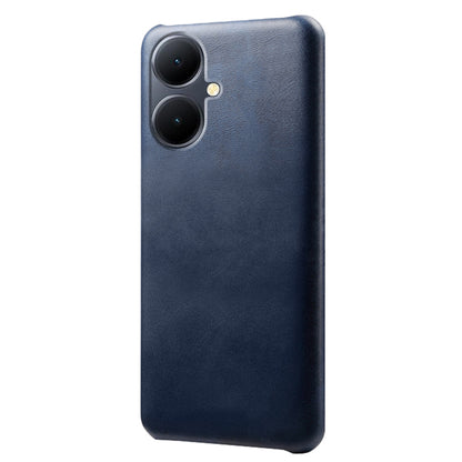 For vivo Y78+ 5G Calf Texture Phone Case PU Leather Coated PC Protective Cover