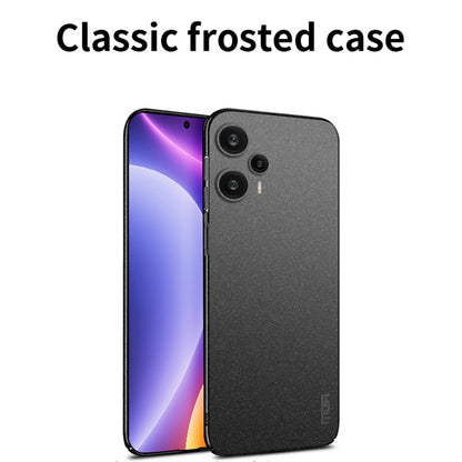 MOFI Shield Matte Series For Xiaomi Redmi Note 12 Turbo / Poco F5 5G Anti-drop Phone Case Frosted PC Back Cover