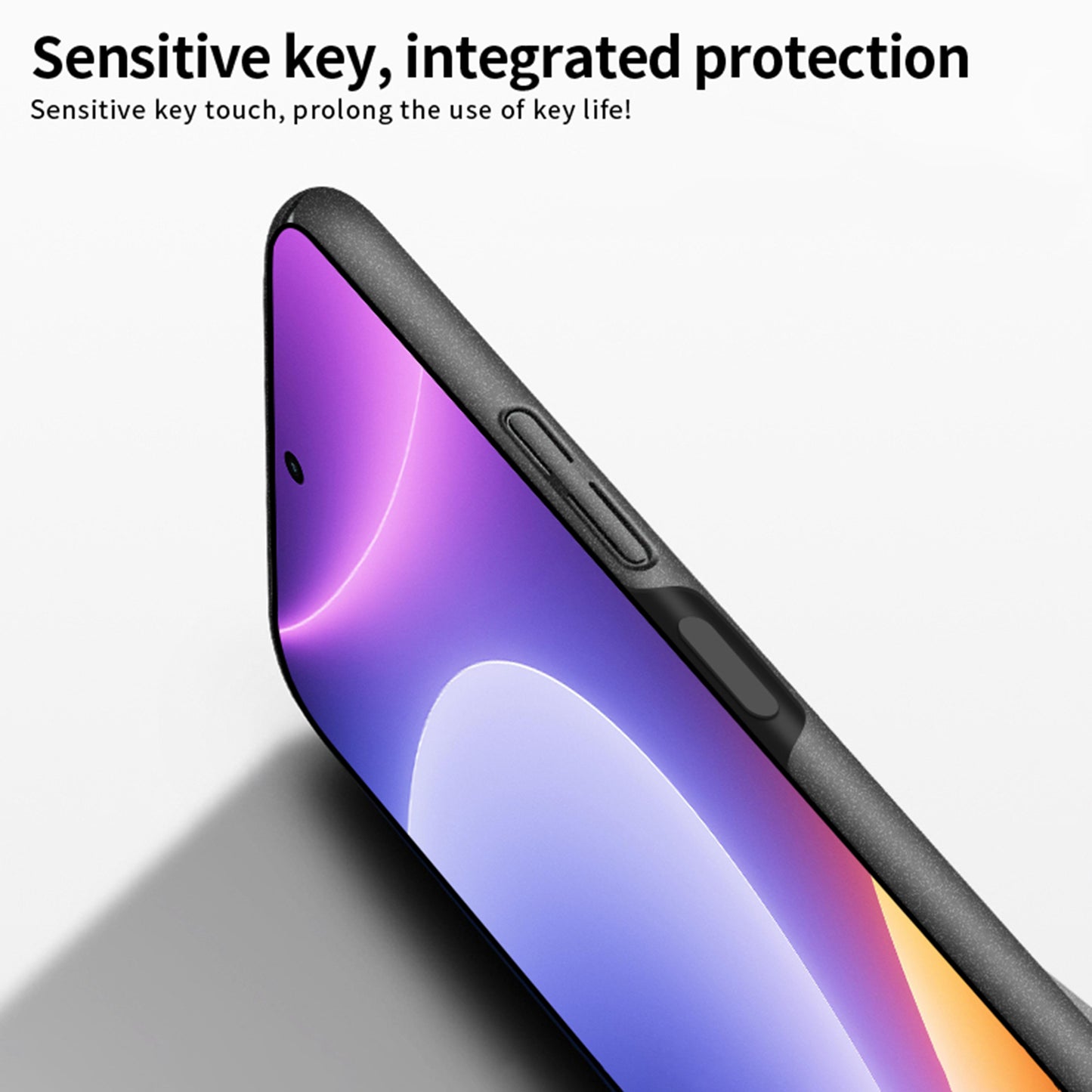 MOFI Shield Matte Series For Xiaomi Redmi Note 12 Turbo / Poco F5 5G Anti-drop Phone Case Frosted PC Back Cover