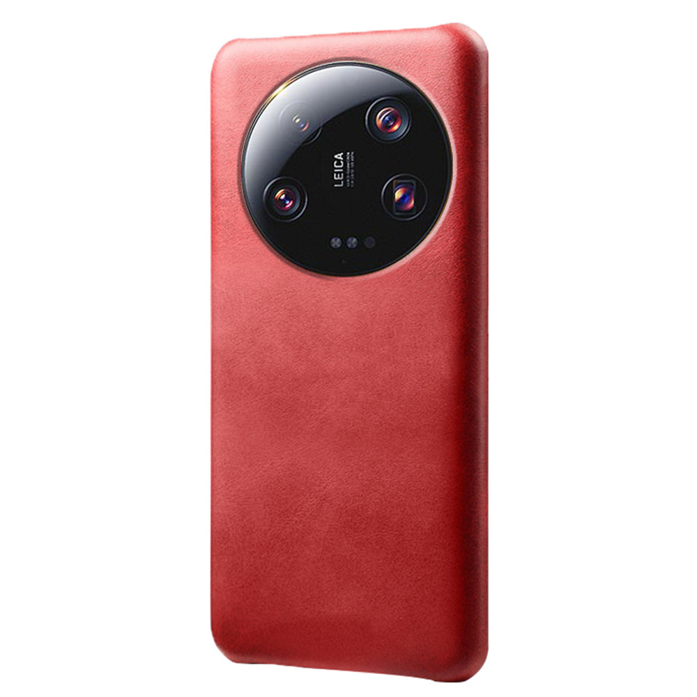 For Xiaomi 13 Ultra PU Leather+PC Phone Cover Calf Texture Anti-Scratch Back Case