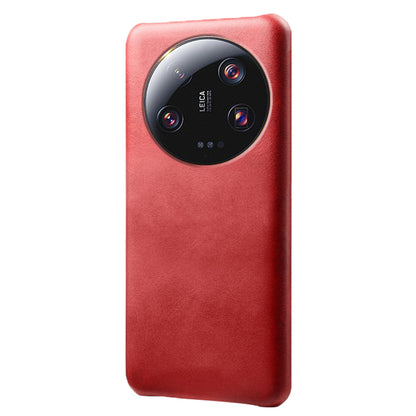 For Xiaomi 13 Ultra PU Leather+PC Phone Cover Calf Texture Anti-Scratch Back Case