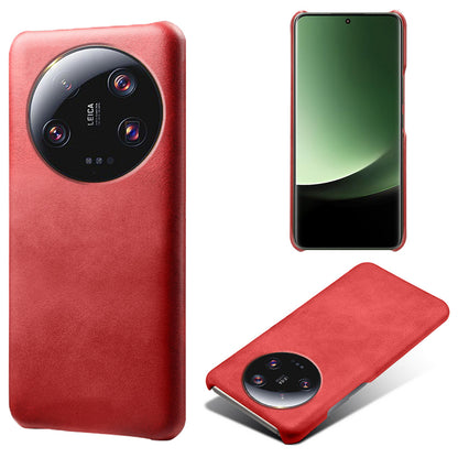 For Xiaomi 13 Ultra PU Leather+PC Phone Cover Calf Texture Anti-Scratch Back Case