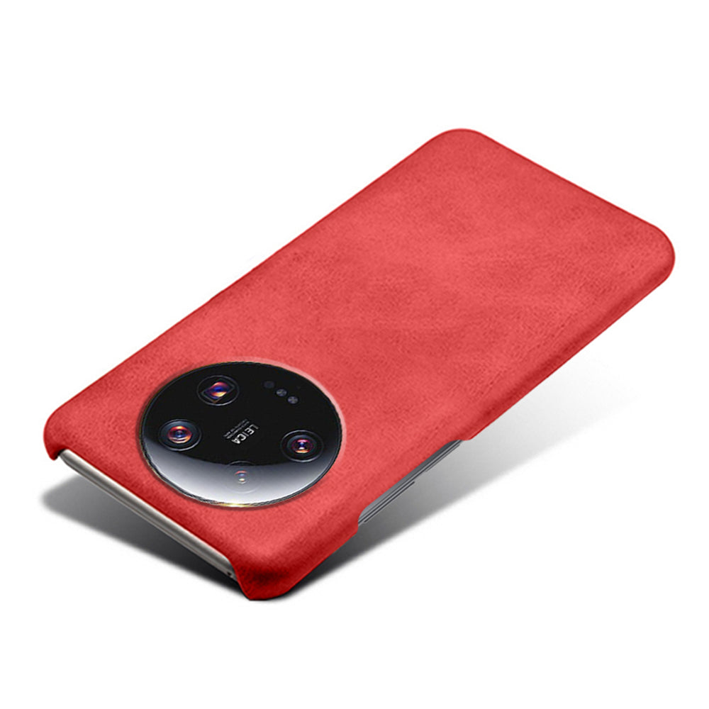 For Xiaomi 13 Ultra PU Leather+PC Phone Cover Calf Texture Anti-Scratch Back Case