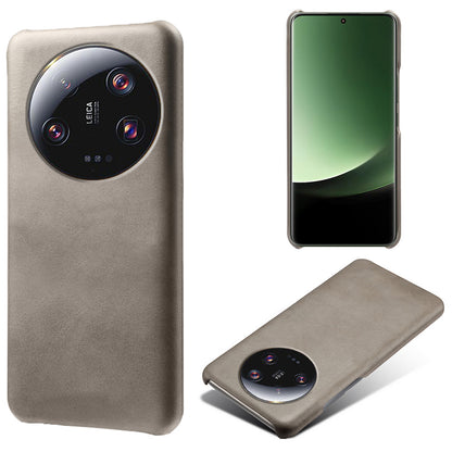 For Xiaomi 13 Ultra PU Leather+PC Phone Cover Calf Texture Anti-Scratch Back Case