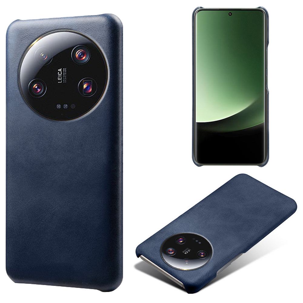 For Xiaomi 13 Ultra PU Leather+PC Phone Cover Calf Texture Anti-Scratch Back Case