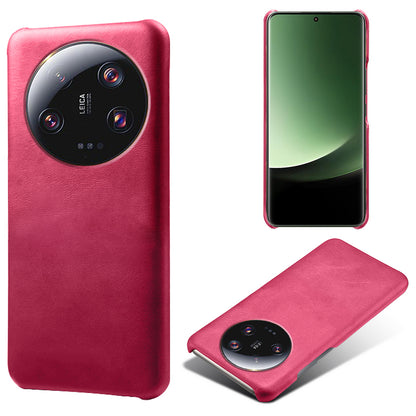 For Xiaomi 13 Ultra PU Leather+PC Phone Cover Calf Texture Anti-Scratch Back Case