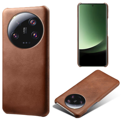 For Xiaomi 13 Ultra PU Leather+PC Phone Cover Calf Texture Anti-Scratch Back Case