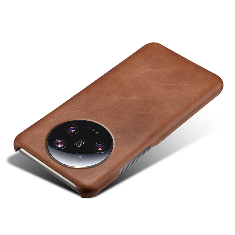 For Xiaomi 13 Ultra PU Leather+PC Phone Cover Calf Texture Anti-Scratch Back Case