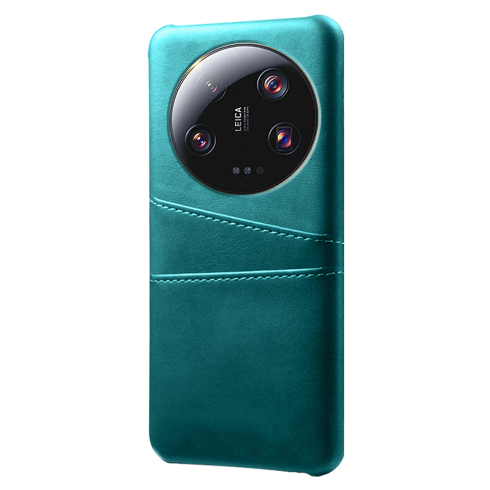 For Xiaomi 13 Ultra Phone Cover with Dual Card Slots PU Leather Coated Hard PC Phone Back Case
