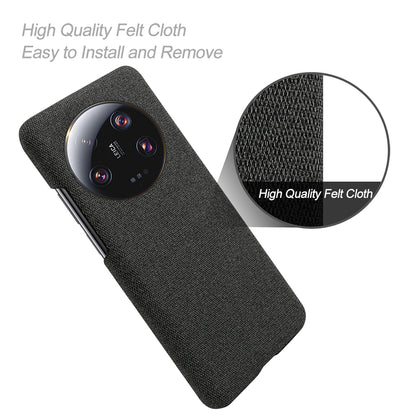 Anti-scratch Cell Phone Case for Xiaomi 13 Ultra , Cloth+Hard PC Protective Phone Cover