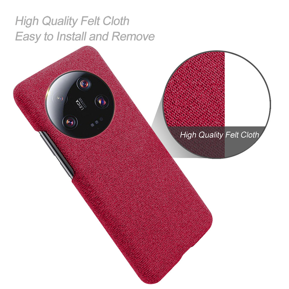 Anti-scratch Cell Phone Case for Xiaomi 13 Ultra , Cloth+Hard PC Protective Phone Cover