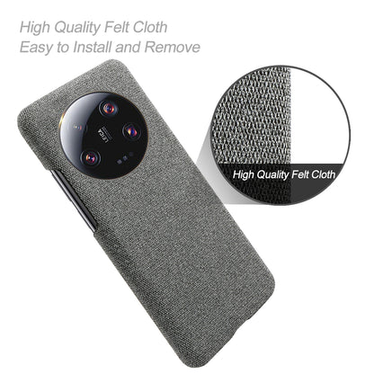 Anti-scratch Cell Phone Case for Xiaomi 13 Ultra , Cloth+Hard PC Protective Phone Cover