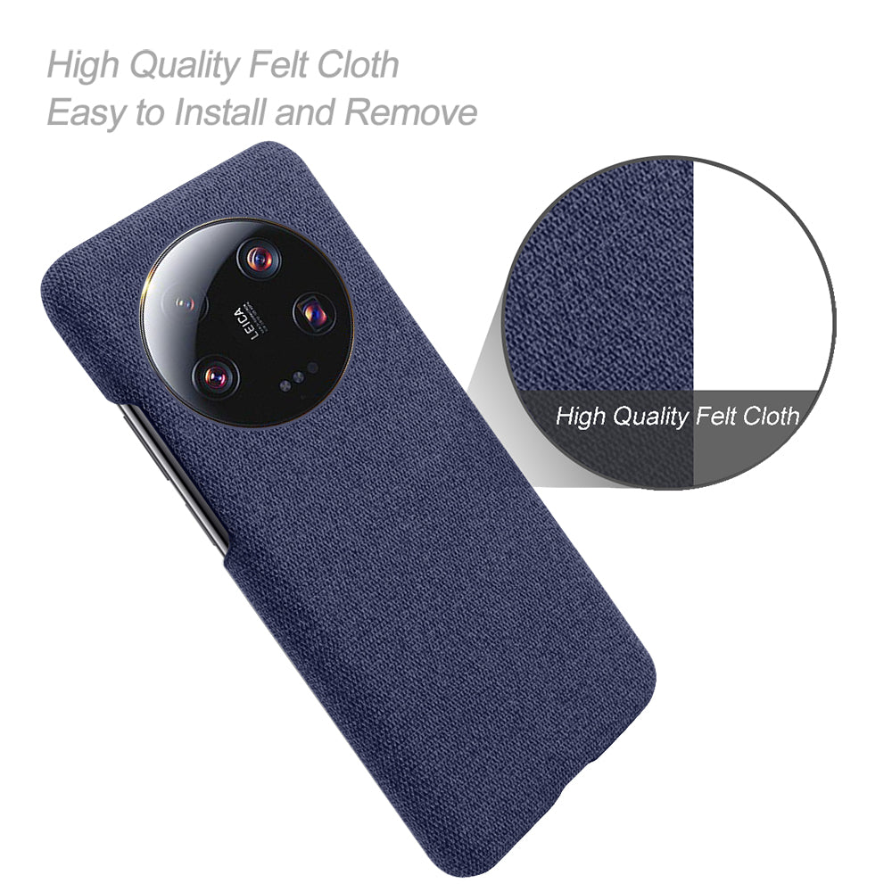 Anti-scratch Cell Phone Case for Xiaomi 13 Ultra , Cloth+Hard PC Protective Phone Cover