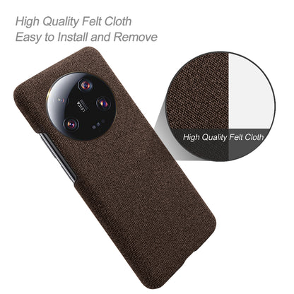 Anti-scratch Cell Phone Case for Xiaomi 13 Ultra , Cloth+Hard PC Protective Phone Cover