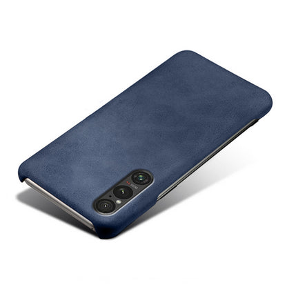 For Sony Xperia 1 V Calf Texture Shockproof Phone Case PU Leather+PC Smartphone Cover