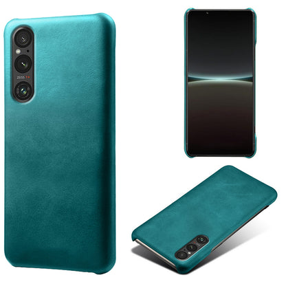 For Sony Xperia 1 V Calf Texture Shockproof Phone Case PU Leather+PC Smartphone Cover