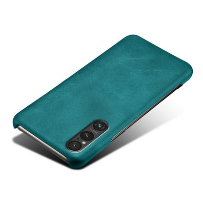 For Sony Xperia 1 V Calf Texture Shockproof Phone Case PU Leather+PC Smartphone Cover