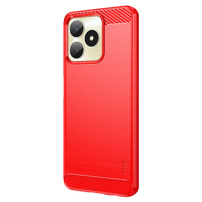 MOFI JK TPU Series-1 for Realme Narzo N53 4G / Realme C53 4G TPU Phone Case Brushed Carbon Fiber Phone Cover