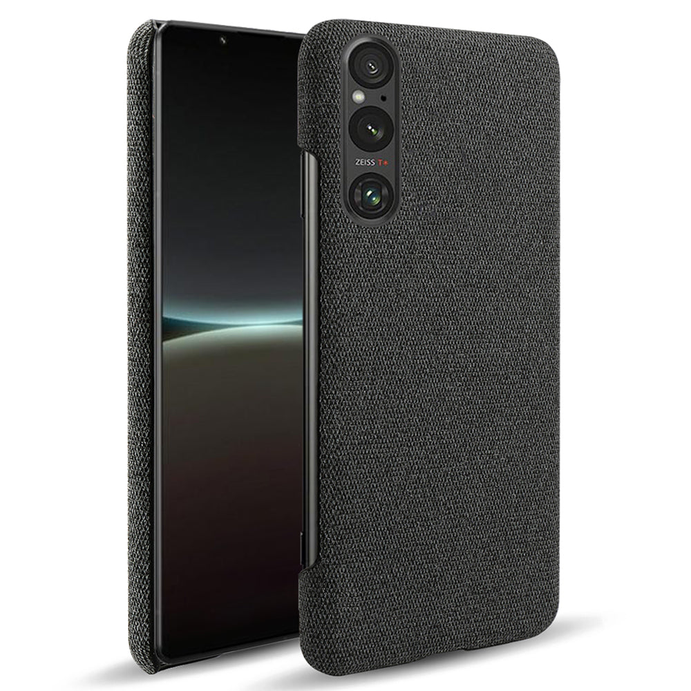 Mobile Phone Case for Sony Xperia 1 V , Anti-drop Cloth+Hard PC Back Cover