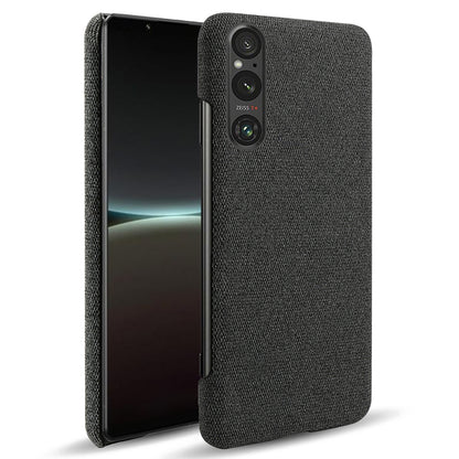 Mobile Phone Case for Sony Xperia 1 V , Anti-drop Cloth+Hard PC Back Cover