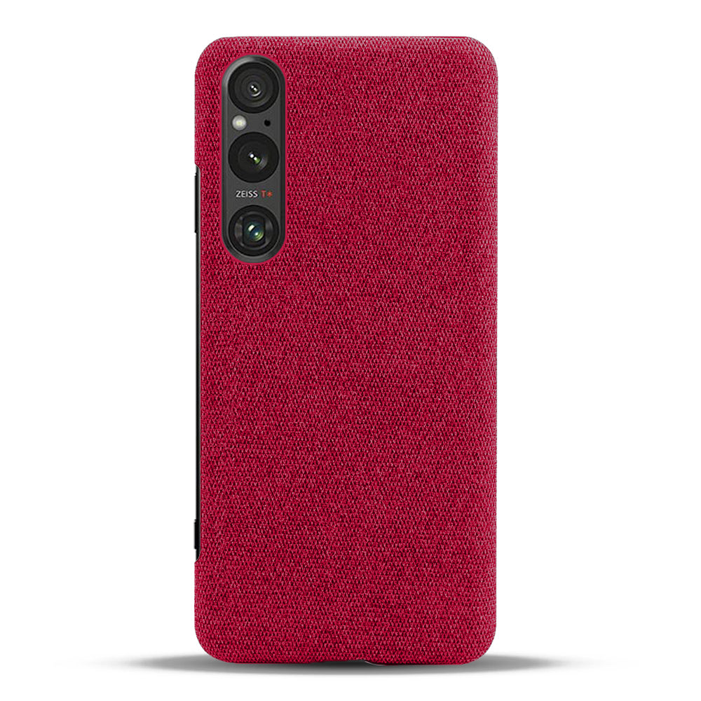 Mobile Phone Case for Sony Xperia 1 V , Anti-drop Cloth+Hard PC Back Cover