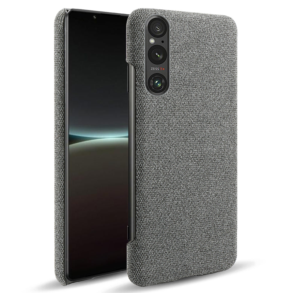 Mobile Phone Case for Sony Xperia 1 V , Anti-drop Cloth+Hard PC Back Cover