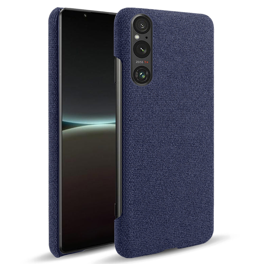 Mobile Phone Case for Sony Xperia 1 V , Anti-drop Cloth+Hard PC Back Cover