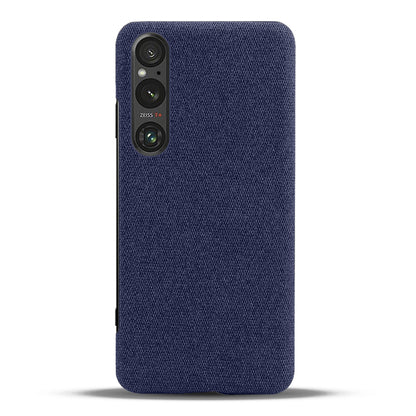 Mobile Phone Case for Sony Xperia 1 V , Anti-drop Cloth+Hard PC Back Cover
