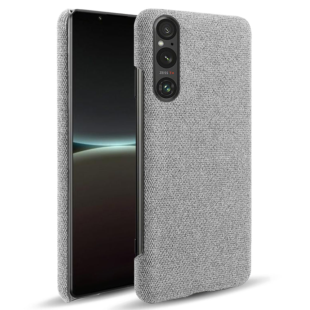 Mobile Phone Case for Sony Xperia 1 V , Anti-drop Cloth+Hard PC Back Cover